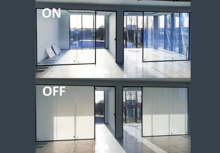 Switchable glass -ON-OFF