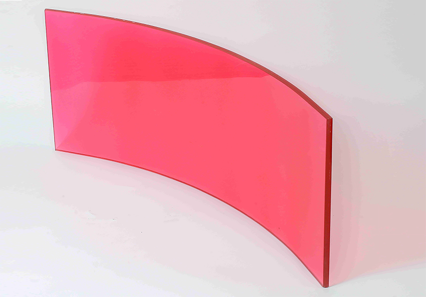 CURVEVIEW™ Laminated Panel with coloured interlayer Wide range of colors available