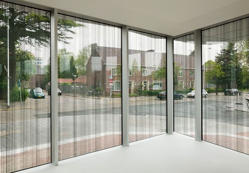 FRITVIEW™ in facade application for shading and privacy