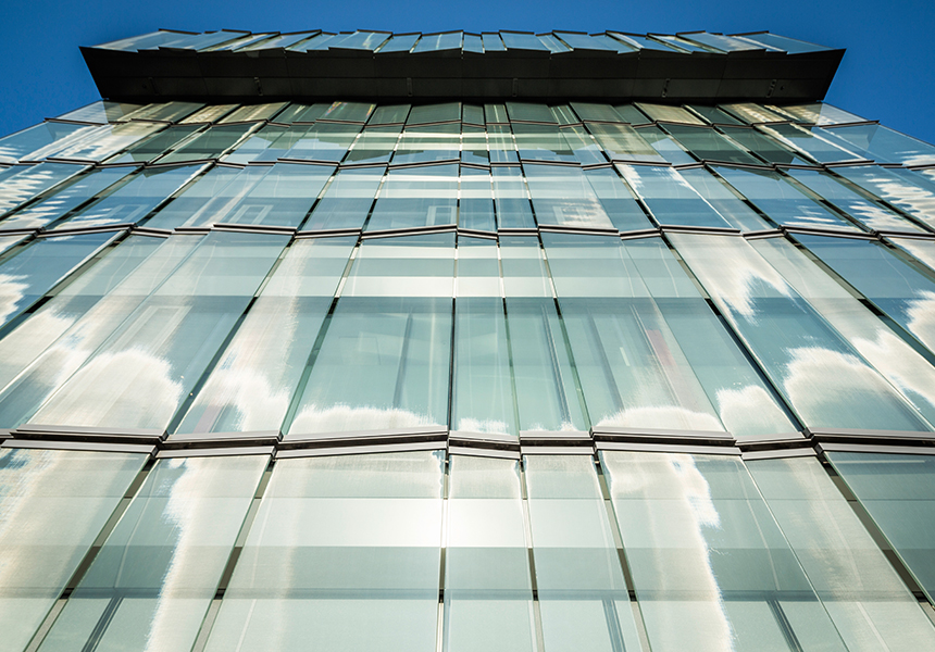 VIVIDVIEW® as Shading fins in a bespoke facade