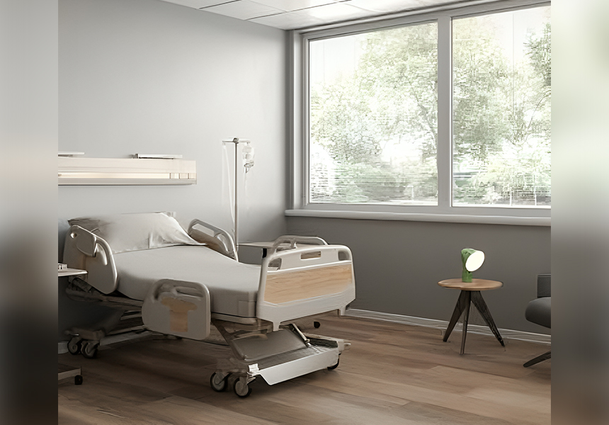 CONTROLVIEW™ in glazing hospital rooms for privacy and functionality