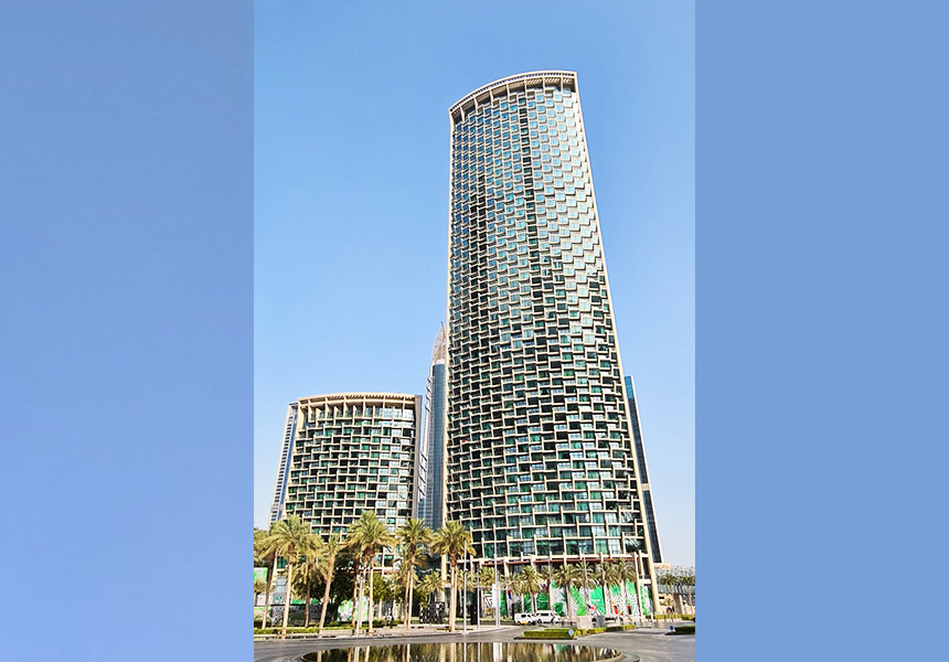 ecoFACADE™ on a Residential Building - Burj Vista, Dubai (UAE)