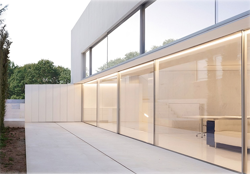 ecoFACADE™  (HS) used in Slimline Fixed Sliding Doors & Windows